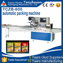 TCZB600 Alimentos de alta velocidad de flujo horizontal tipo de almohada máquina de embalaje